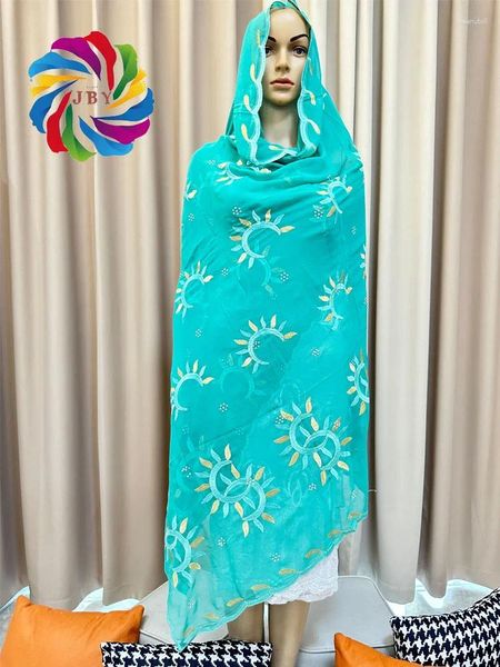 Ropa étnica Estilos de moda musulmana Hijabs Bufanda Turbantes para mujeres Conjunto de chal Gasa Africana Femme Head Wrap Bufandas 200x100 cm al por mayor