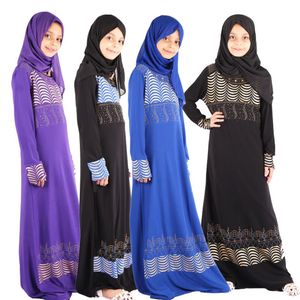 Vêtements ethniques filles musulmanes Robe diamant longue Hijab Abaya Burqa Khimar Jilbab islamique caftan arabe prière Maxi Robe Gown214p