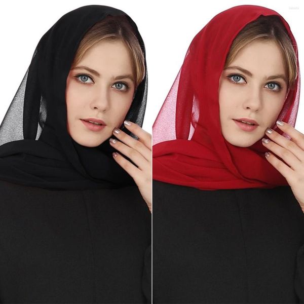 Ropa étnica Pañuelo musulmán Tocado Cubierta Máscara para la cara Mujeres Turbante Casual Moda al aire libre Creencia religiosa Ropa Bufanda de gasa