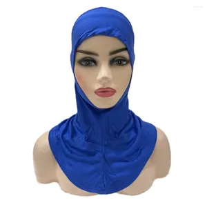 Etnische kleding Moslim Innerlijke Hijab Instant One Piece Amira Underscarf Tulband Islamitische Vrouwen Hoofddoek Wrap Volledige Cover Cap Motorkap Hoed Klaar