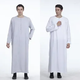 Ropa étnica musulmana islámica para hombres arabia jubba thobe dubai kaftan masculino abaya khiam nigeria ropa tradicional