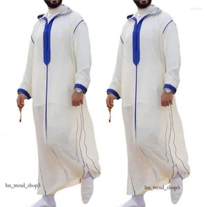 Etnische Kleding Moslim Jubba Thobe Kleding Mannen Hoodie Ramadan Gewaad Kaftan Abaya Dubai Turkije Islamitische Mannelijke Casual Losse 199