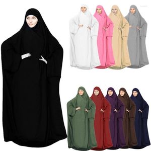 Etnische kleding moslim dames hijab gewaad zomer herfst jurk eredienst kleding islamitische capuchon volledige dekking Arabische kaftan