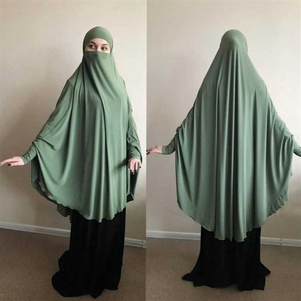 Vêtements ethniques Musulman Long Khimar Ramadan Prière Formelle Vêtement Hijab Femmes Niqab Burka Islamique Arabe Namaz Musulman Eid Jilbab Dj226I