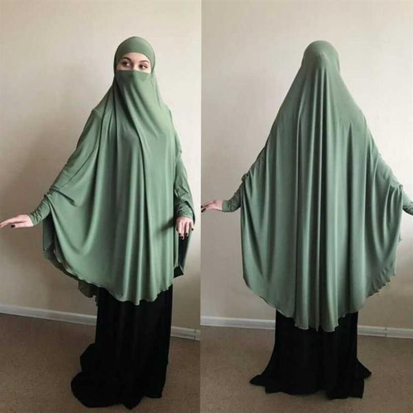 Vêtements ethniques Musulman Long Khimar Ramadan Prière Formelle Vêtement Hijab Femmes Niqab Burka Islamique Arabe Namaz Musulman Eid Jilbab Dj252f