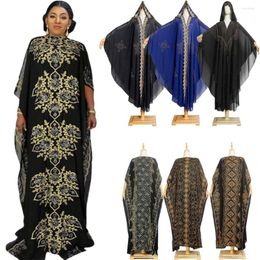 Etnische kleding Moslim Open Black Abayas voor vrouwen Dubai 2023 Turkije Islam Diamonds Hijab Jurken groot Afmaat Aficaans avondfeestje Lange gewaad