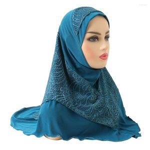 Vêtements ethniques Muslims plissés dames turban châle Scarpe arabe islamique hijab de haute qualité