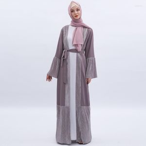 Etnische kleding Moslim Ramadan Dress Cardigan Summer Arabian Outer Wear Women's Fashion Multolor Arabic