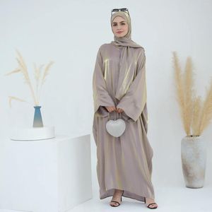 Vêtements ethniques Musulmus Abayas brillantes Femmes Marocain Long Kaftan Dubaï Turquie robe arabe robe
