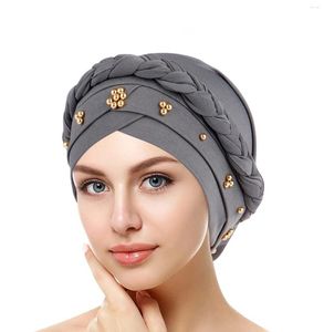 Vêtements ethniques Écharpe turban musulman pour les femmes Islamic Inner Hijab Capeur de casquette arabe Accessoires de cheveux enveloppants