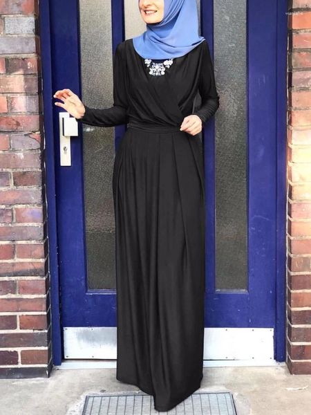 Vêtements ethniques Robe de femme musulmane Ramadan Jalabiya Vêtements à la mode de Turquie Robes pour femmes Dubaï Grossiste Caftan Marocain