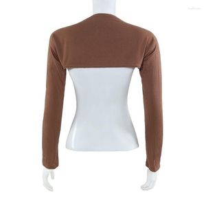 Etnische kleding moslimvrouwen bolero schouder oversleeve elastische arm dekmouw onder shirt mode Midden -Oosten