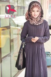 Vêtements ethniques Femmes musulmanes en mousseline de mousseline Per perle léopard Easy Wear Headscarf Islamic Khimar Hijab Couverture complète Capre-coiffure Big Size