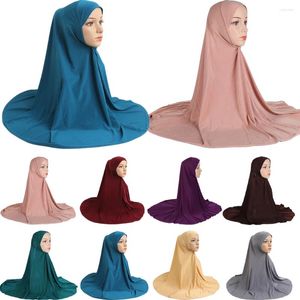 Etnische Kleding Moslim Vrouwen Hijab Sjaal Islamitische Overhead Lange Amira Gebed Khimar Hoofddoek Tulband Arabische Hijaabs Hoed 90 80 cm