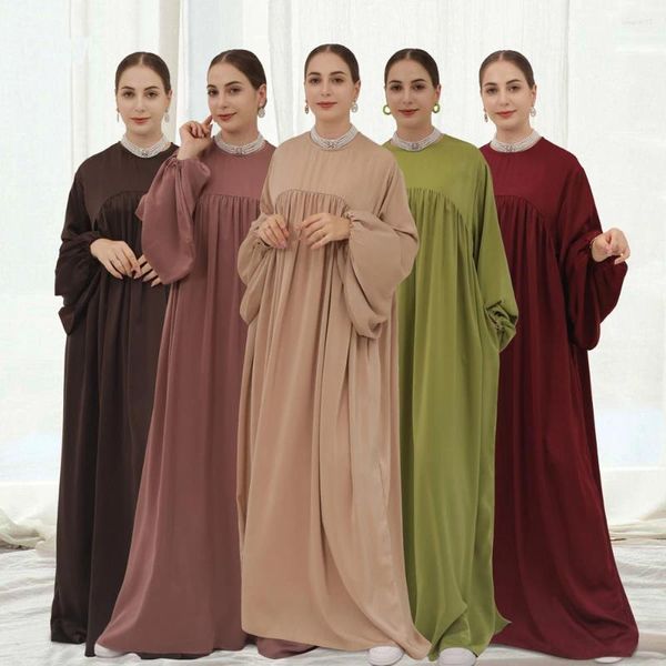 Vêtements ethniques Femmes musulmanes Robe de prière Eid Ramadan Modest Abaya Dubaï Turquie Kaftan Robe de vêtement islamique Robe arabe Caftan Robe africaine