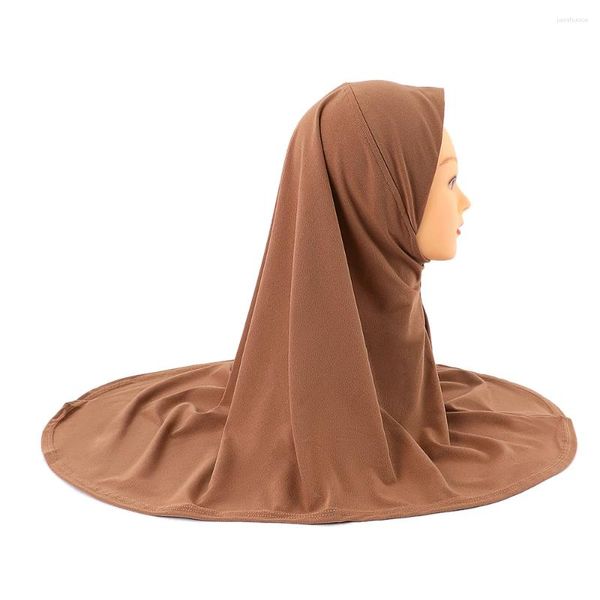 Vêtements ethniques Femmes musulmanes Premium Jersey de coton instantané Hijab Écharpe Solide Underscarf Capuchon intérieur Bonnet Foulard Turban Châle Islamique