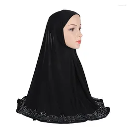 Vêtements ethniques Femmes musulmanes Pull sur Instant Hijab Bonnet Écharpe Turban One Piece Amira Chapeau de prière Islamique Niqab Châles Foulard Wraps