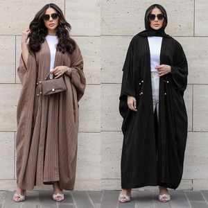 Ropa étnica Mujeres Mujeres ModEST Modest Fashion Fashion Casual Tamaño grande ABAYA Cardigan Sets Vestidos de noche