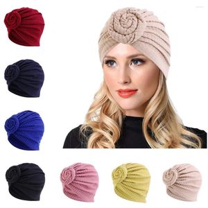 Vêtements ethniques Femmes musulmanes Turban Hijab Top Twist Noeud Headwrap Couverture Bonnet Chemo Cap Chapeaux Solide Couleur Inde Chapeau Cheveux Accessoires