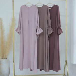 Vêtements ethniques Nida Abayas pour les femmes robe de prière musulmane simple Eid Mubarak Djellaba Islam Jalabiya Arabe saoudien Abaya Turquie Kaftan Marocain