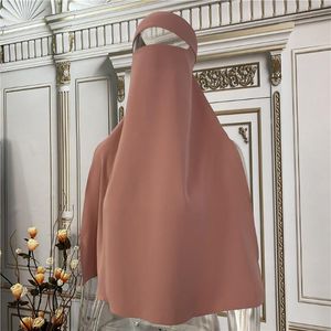 Ethnic Clothing Niqab High Quality Nida Single Layer Ramadan Islamic EID Prayer Muslim Modest Women Hijab Khimar Jilbab Veil NiqabEthnic