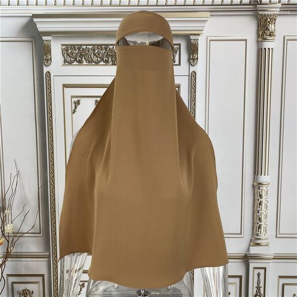 Vêtements ethniques Niqab haute qualité Nida monocouche Ramadan islamique Eid prière musulmane modeste femmes Hijab Khimar Jilbab voile