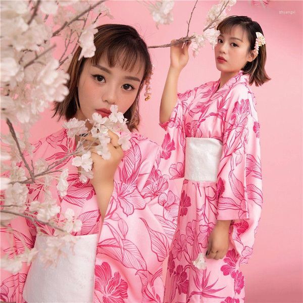 Vêtements ethniques Noble Femmes Soirée Robe De Soirée Japonais Yukata Kimono Peignoir Robe Traditionnelle Geisha Cosplay Costumes Élégants Robes Quotidiennes