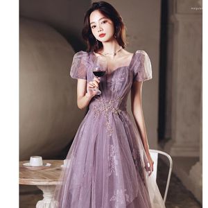 Vêtements ethniques nouveauté fée robe de soirée de bal robe de bal Sexy Maxi Cheongsam exquis Qipao Bandage fleur manches beurre Vestidos