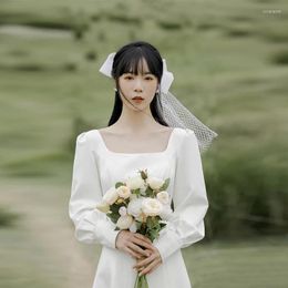 Vêtements ethniques nouveauté robe de bal robe blanche mariée été fête Sexy femmes étage A-ligne Qipao longueur Cheongsam mariage Vintage Vestidos