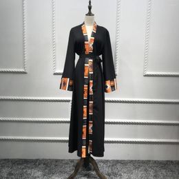 Vêtements ethniques Oman Turc Islamique Abayas pour femmes Ramadan Caftan Abaya Dubaï Kaftan Islam Kimono Cardigan Hijab Musulman Maxi Robe