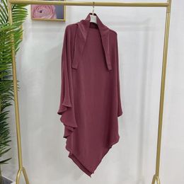 Vêtements ethniques One Piece Amira Prière islamique Hijab Long Khimar Femmes musulmanes Niqab Eid Ramadan Écharpe aérienne Robes de vêtement Foulard