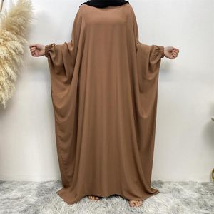 Etnische Kleding Een Stuk Batwing Abaya Moslim Hijab Gebed Jurk Jilbab Vlakte Losse Abaya Voor Vrouwen Dubai Turkije Kaftan Ramadan Islamitische