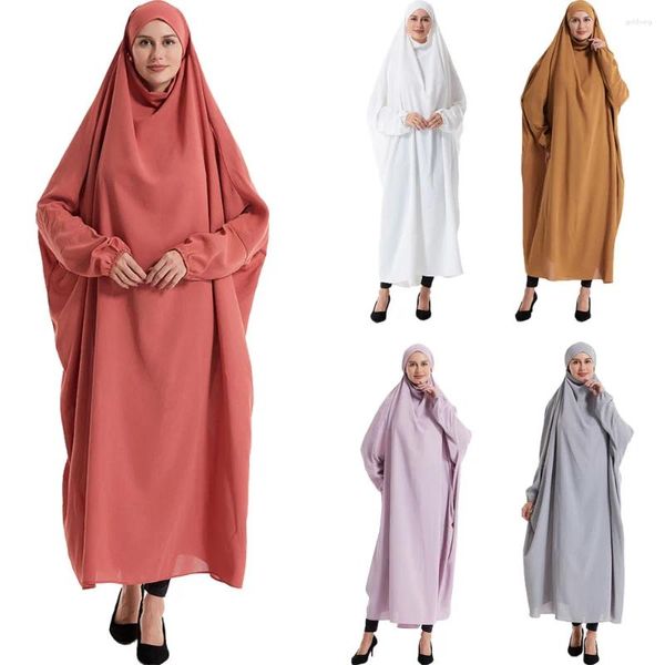Vêtements ethniques One Piece Prayer Robe Eid Musulman Femmes Hottes Abaya Islamic Offre Kaftan Arabe Robe Ramadan Garment Abayas Burqa