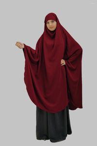Ropa étnica Traje de oración de una pieza Islam Mujeres musulmanas Abaya Jilbab Hijab Vestido con bufanda adjunta Hajj Ropa islámica