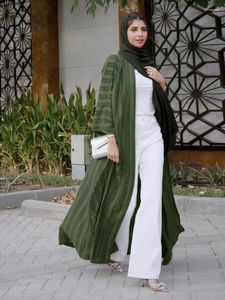 Vêtements ethniques Ouvert Abaya Kimono Robe longue élégante Robe musulmane Turquie Abayas pour femmes Dubaï 2024 Islam Arabie Saoudite Kaftan Hijab