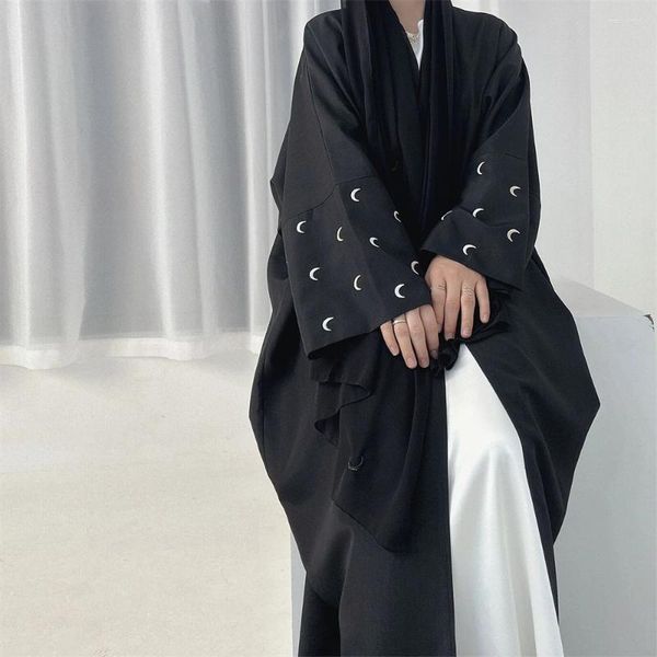 Vêtements ethniques Open Abaya Femmes musulmanes Kimono Maxi Dress Cardigan Turc Kaftan Eid Party Maroc Islamic Ramadan Dubaï Saudi Abayas