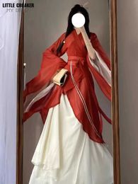 Ropa étnica que pesa Hanboks Wei Jin Hanfu Girdling Cross Cross Halloween Carnaval Antiguo chino Wuxia Mujeres Mujeres