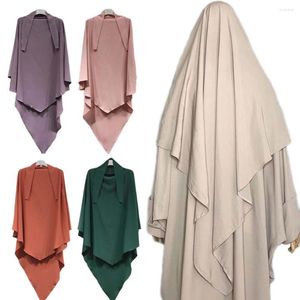 Etnische kleding boven het hoofd één stuk gebed sjaal Vrouwen Moslim Ramadan hijab Khimar Islamitische Burqa Arabische Turkije Hoofdtooi Niqab Abayas