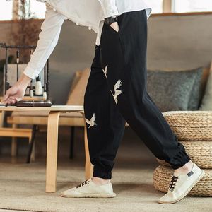 Vêtements ethniques pantalon 5xl hommes 2023 Style chinois pantalon croisé hommes imprimé pantalon décontracté mâle ample avec poche arrivée