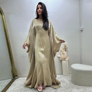 Party de vêtements ethniques Abaya Hobe Longue Batwing Sleeve islamic pour les femmes Muslim Dubaï Turquie Kaftan tenue Ramadan Eid Hijab Robe