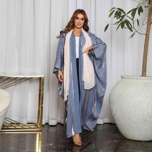 Etnische kleding Feestavond Gewaad Vest Abaya Lange jurk Dames Moslim Marokkaanse Kaftan Ramadan Jalabiya Islam Dubai Arabisch Herfst Winter