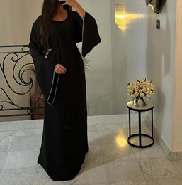 Ropa étnica llanura de abaya Mujeres musulmanas túnica modesta dubai pavo trajes de hijab casual ramadán eid kaftan (sin bufanda)