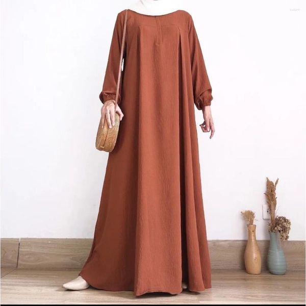 Vêtements ethniques Plain Loose Abayas pour femmes musulmanes Dubaï Turquie Abaya Kaftan Hijab Robe Islamique Simple Zipper Kimono Femme Musulmane
