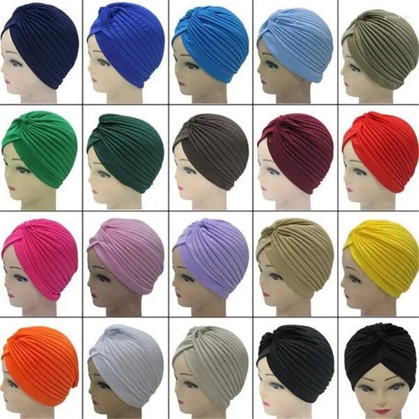 Vêtements ethniques Chapeau plissé pour femmes Carte de cheveux Silk Satin rouge blanc Couleur Capup