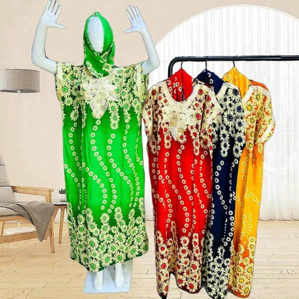 Vêtements ethniques grande taille africain Dashiki imprimer 2023 musulman Abaya femmes lâche Hijab Maxi robe été turquie arabe islamique robe Jilbab