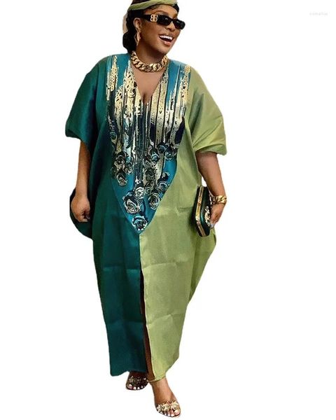 Vêtements ethniques Plus Taille Robes longues africaines pour femmes 2024 Traditionnel Nigeria Imprimer Patchwork Caftan Robe Abaya Musulman Robe Femme