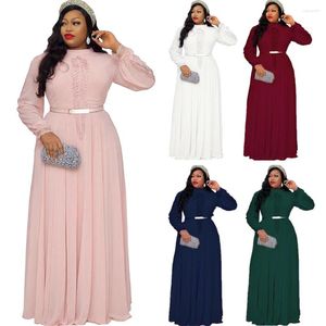 Vêtements ethniques grande taille robes de soirée africaines pour les femmes 2023 été en mousseline de soie longue robe Maxi élégant caftan robe musulmane dames