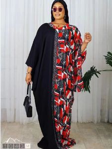 Vêtements ethniques Plus Taille Imprimer Robes Maxi africaines pour femmes traditionnelles Dashiki Kaftan Robe élégante robe de soirée de mariage musulman Dubaï Abaya 230324