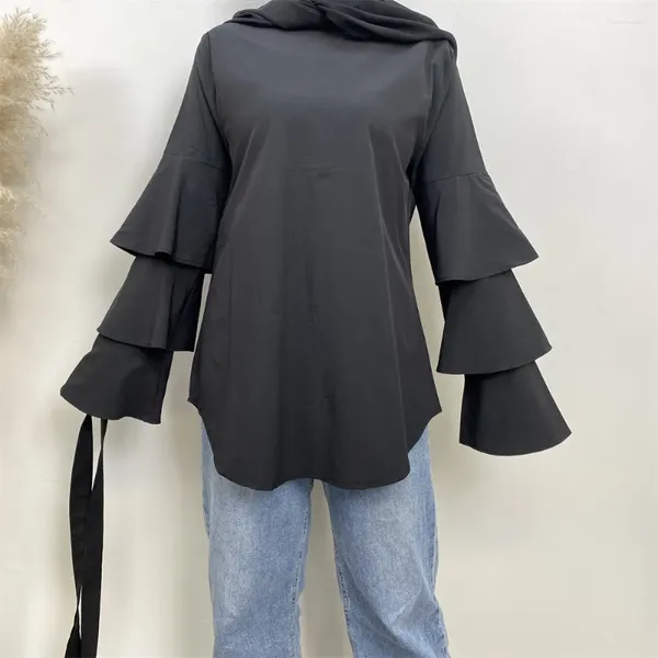 Vêtements ethniques Plus Taille Top Robe pour femmes Dubai Abaya Vêtements Musulman Turquie Islam Robe Caftan Marocain Robes