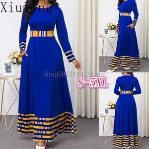 Vêtements ethniques Plus Taille Robes Abaya Dubaï Turquie Arabe Hijab Robe Musulmane Femmes Caftan Kaftan Elbise Robes Islamique Sukienki 230227